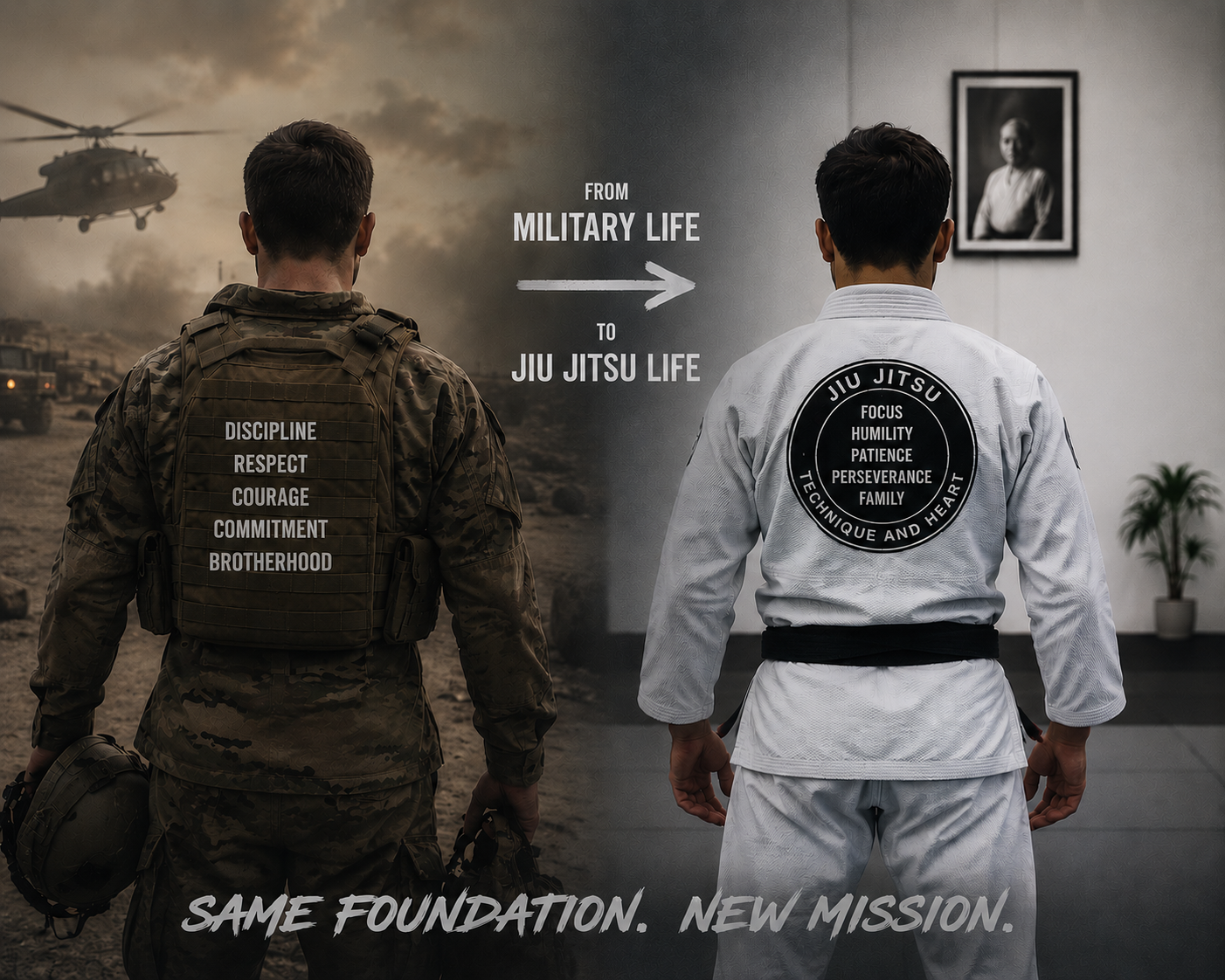 From Military Life to Jiu Jitsu Life — Same Foundation. New Mission.